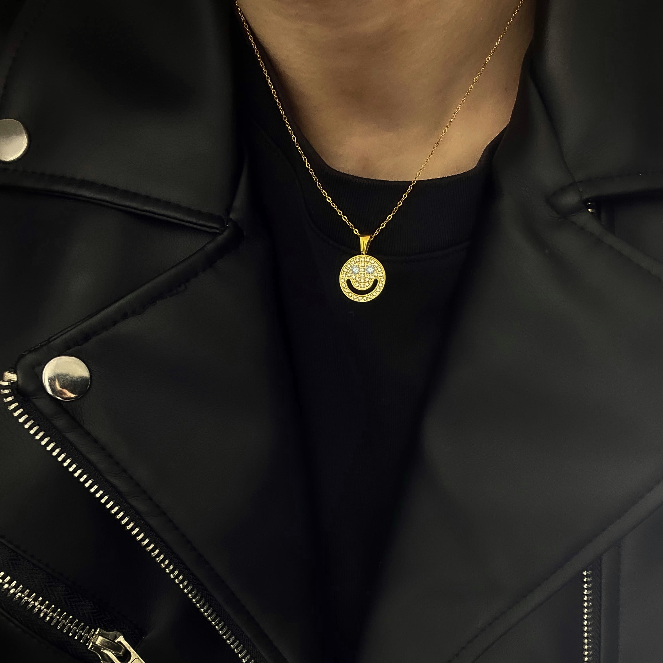 316L zirconia smile necklace | ✯Lucliss Jewelry✯