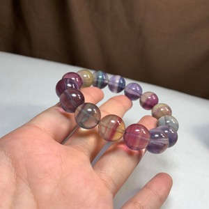 3.レア✩可愛いグラデーションフローライトブレスレット