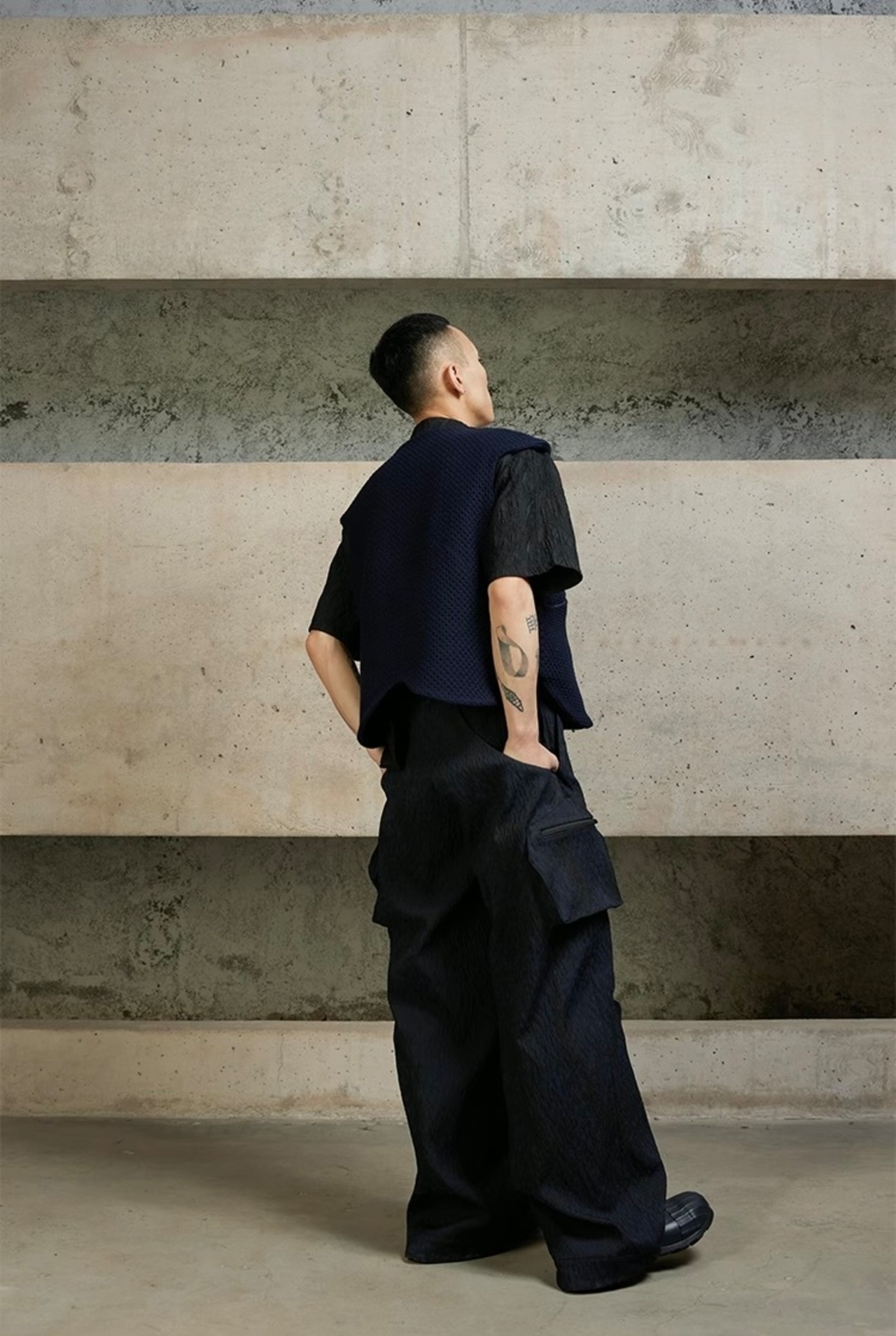 Process Double Knee Lotus Bud Pants