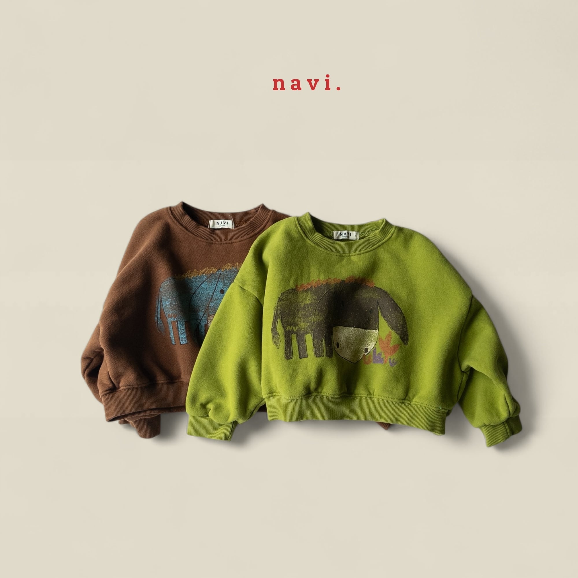 【予約】NAVI ロバPTスウェット 90~160