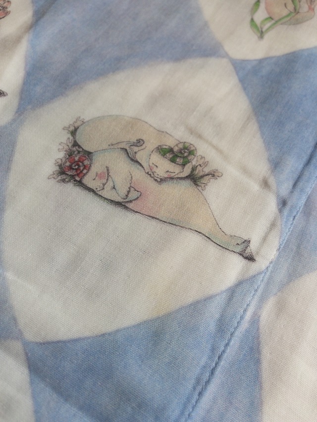 《即納》Forivor / HARLEQUIN DE LA MER BABY MUSLIN SWADDLE 70×100