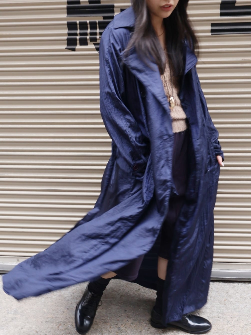 nylon trench coat【1862】
