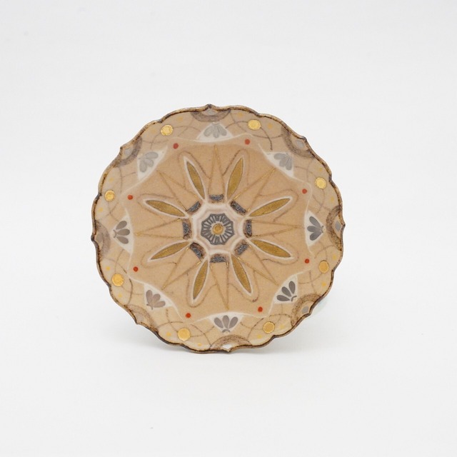 【友田 多紀】3.5寸皿　万華鏡　12-H