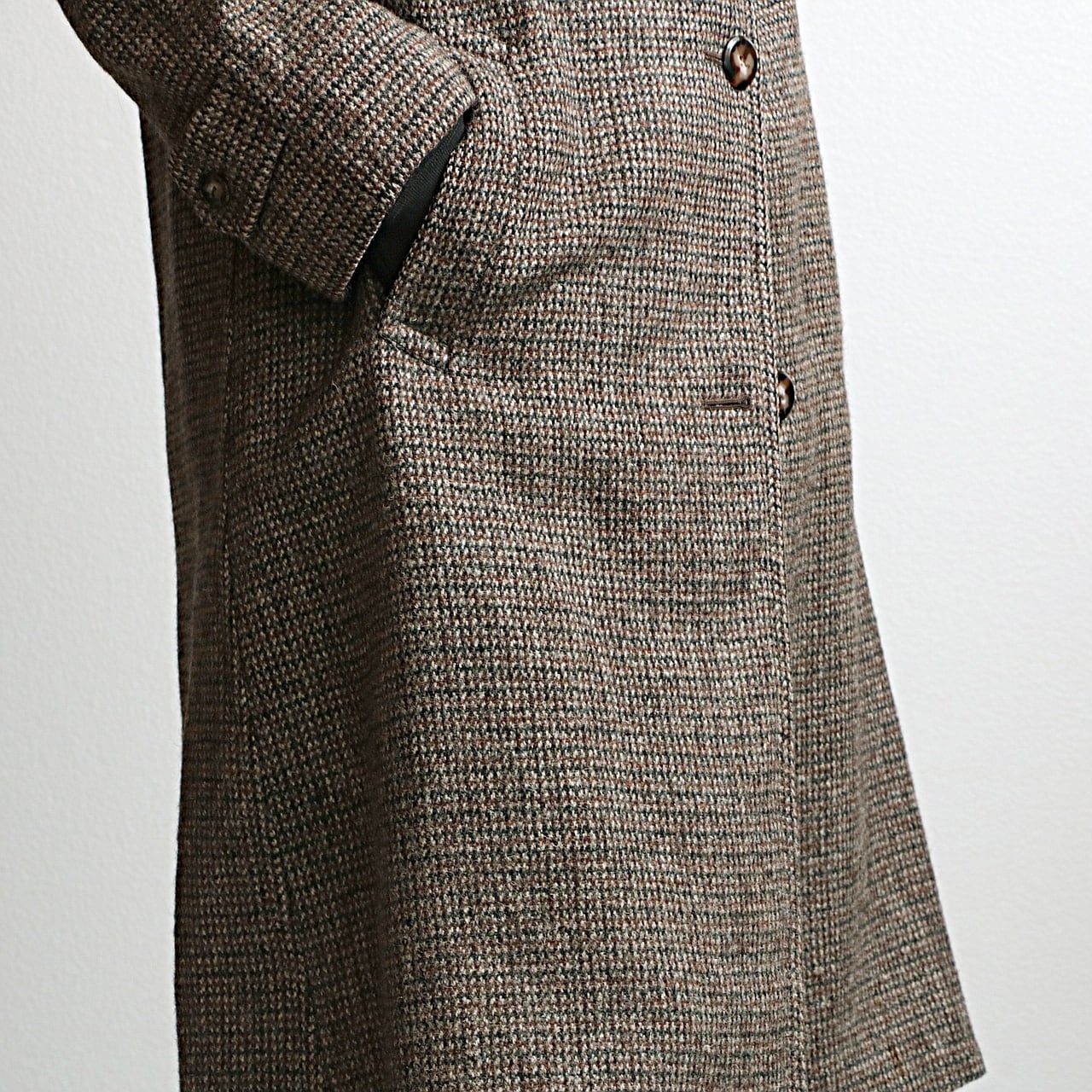 70s Plymouth of Boston Harris tweed ハリスツイード ロング コート ...