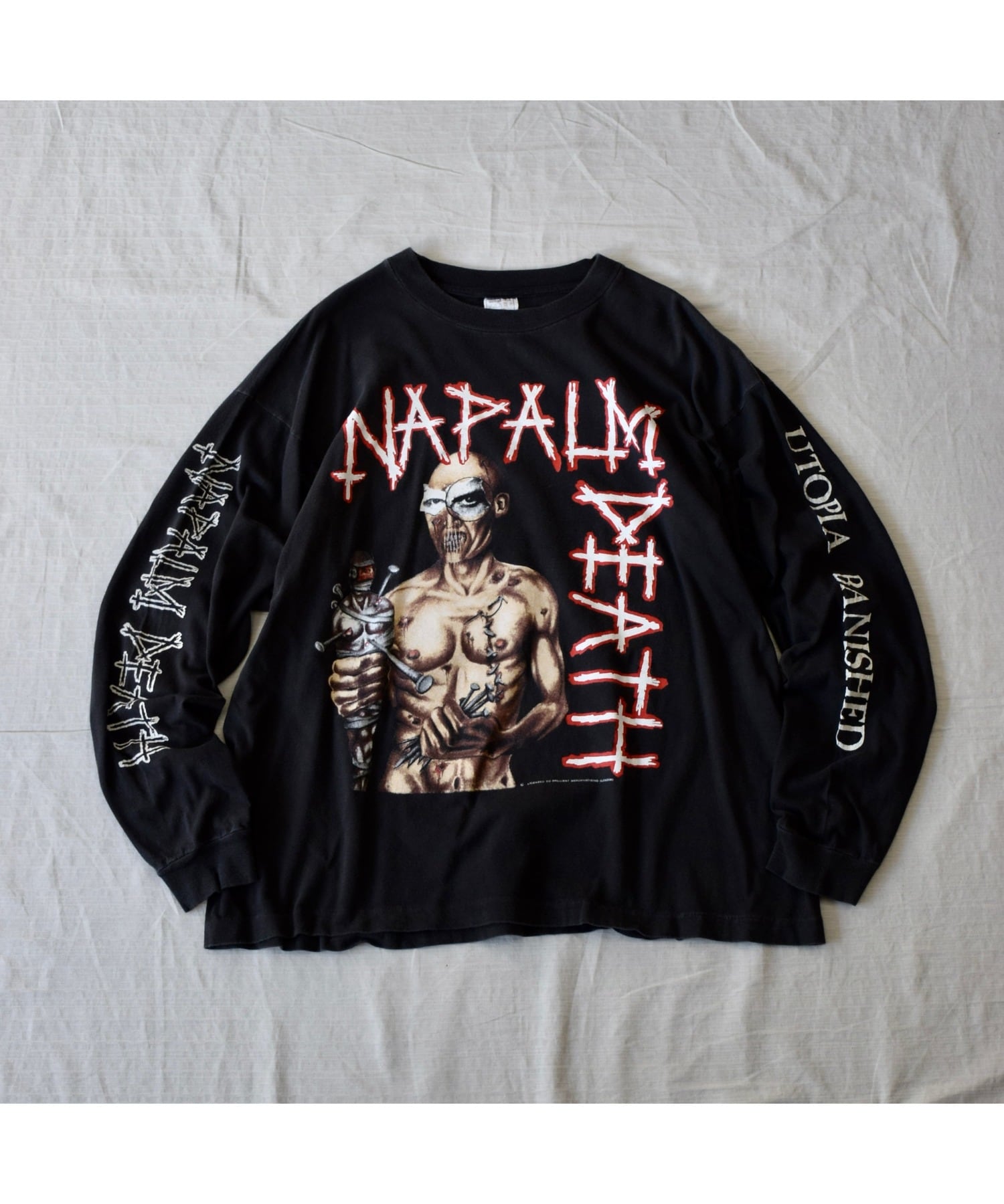 NAPALM DEATH ナパーム デス CDセット Tシャツ付き Special!!】90's NAPALM DEATH ロングスリーブTシャツ メンズXL