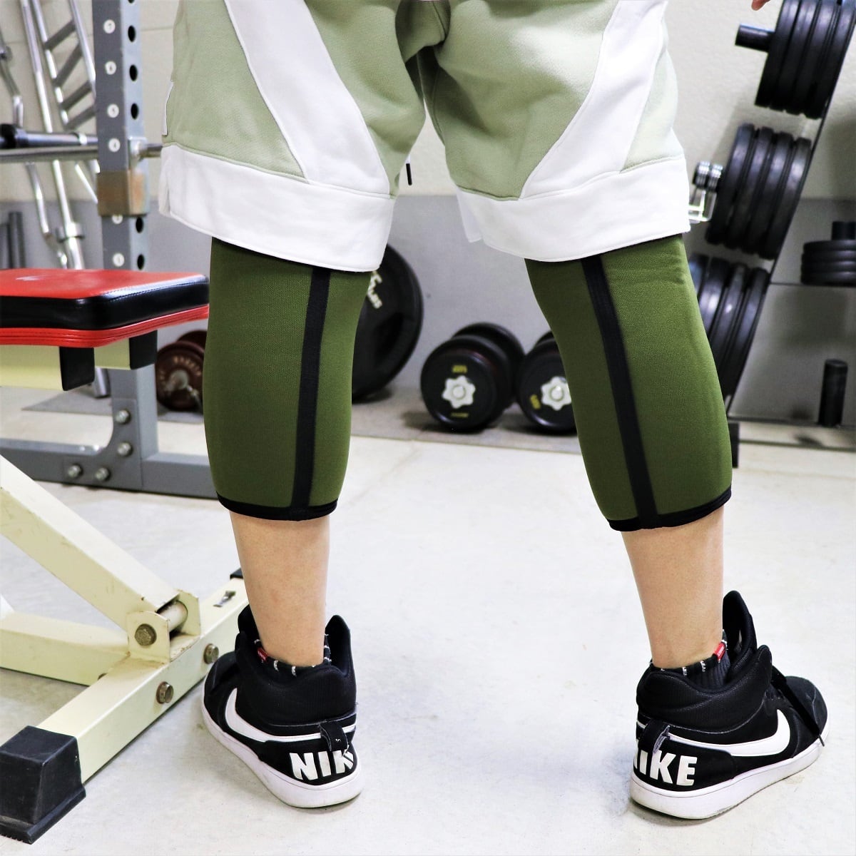10FIT TE-72 knee sleeve ニースリーブ トレーニング 筋トレ 緑