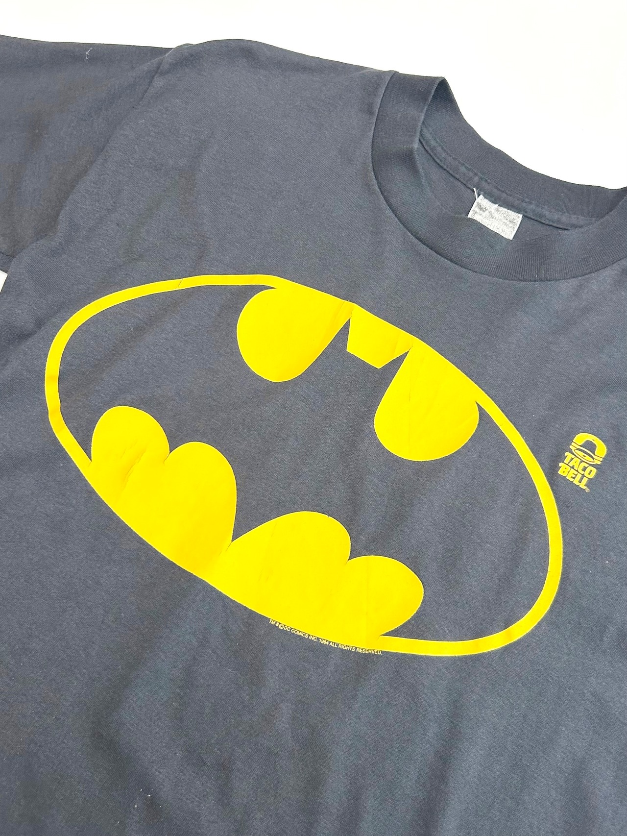 80s BATMAN "TACO BELL TIE UP" Tee MADE IN USA Size M