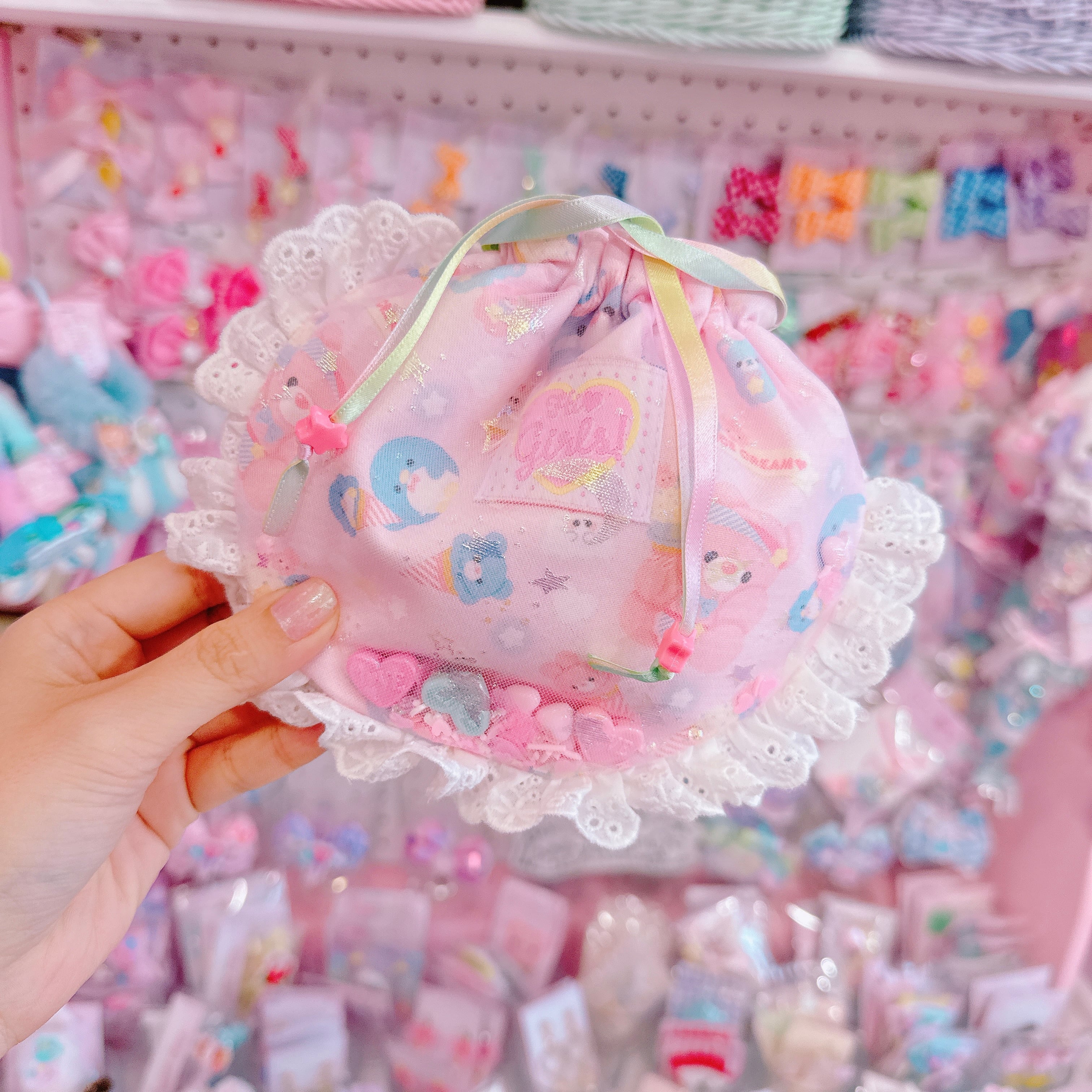 【N9】16-9シャカシャカフリル巾着袋