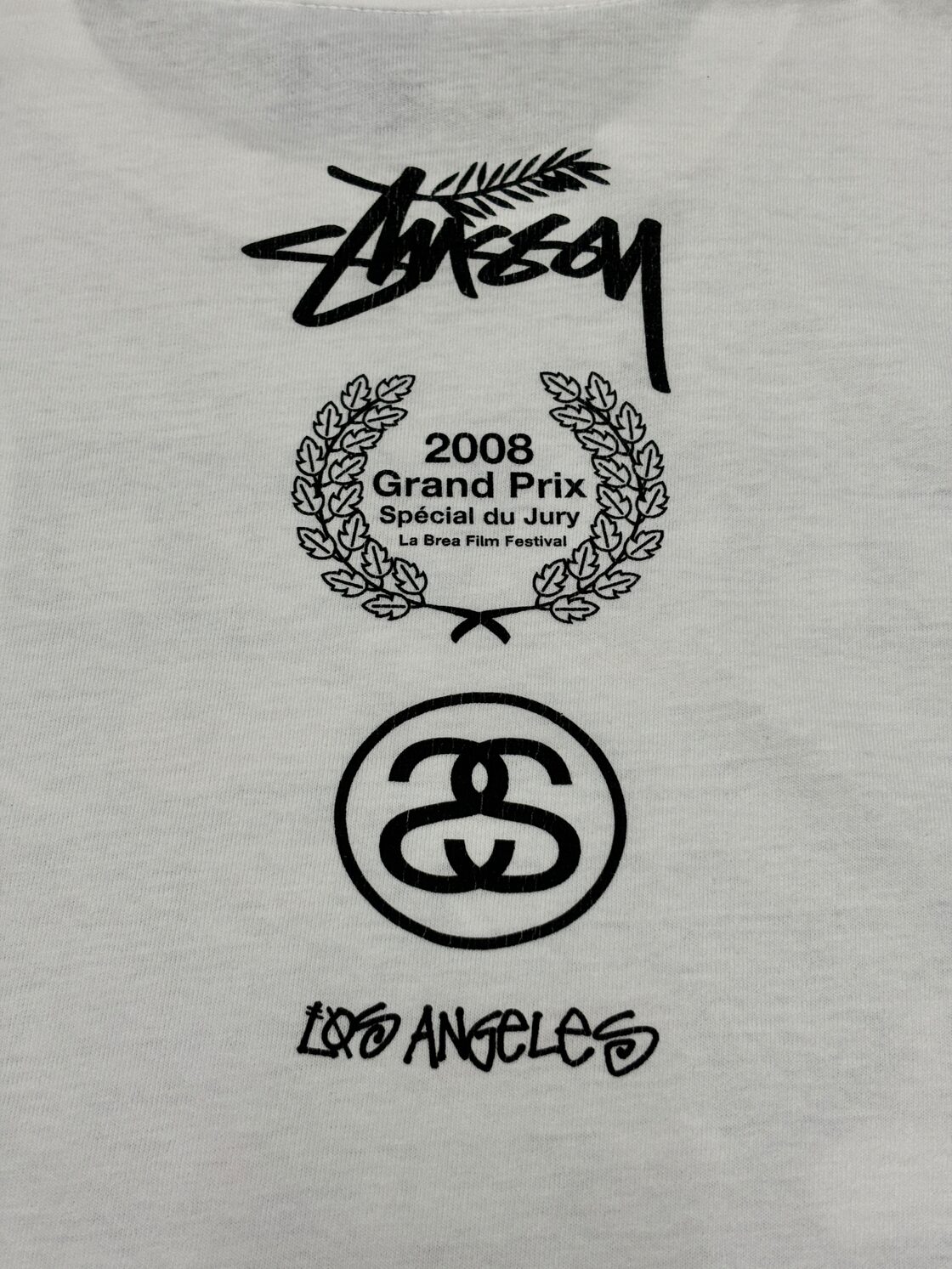 00s STUSSY/LA BREA SCARFACE parody print Tee/L/スカーフェイス 