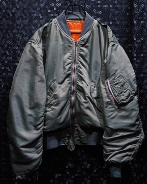 【ÆIEM】 "70’s U.S. Air Force"vintage L-2B Flight Jacket – Rare Reversible Orange Lining