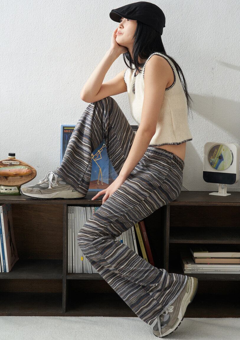 ☆AESPA カリナ 着用！！【gwilee】Ethnic striped pants - 2COLOR