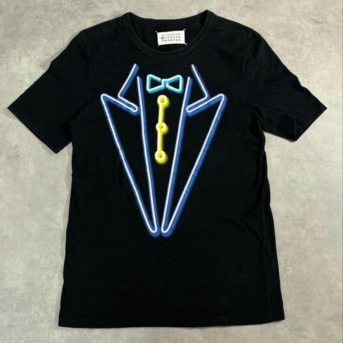 Maison Margiela 07AW Tシャツ ネオン タキシードプリント