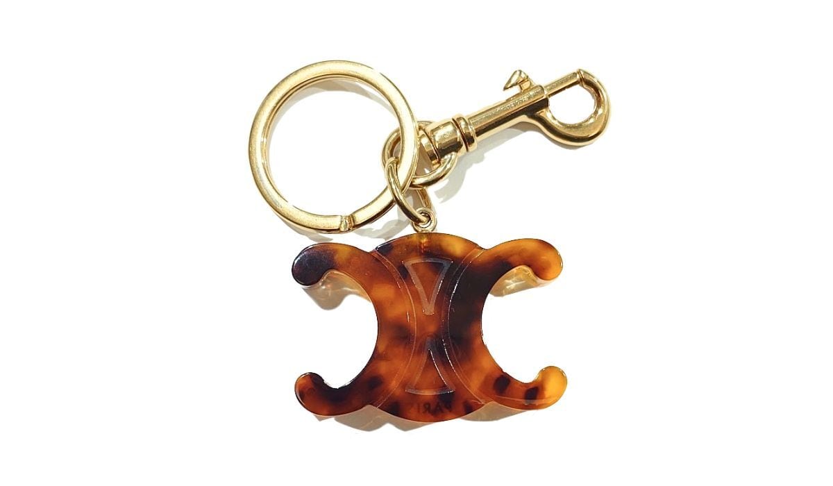 CELINE セリーヌ トリオンフ キーリング チャーム キーホルダー