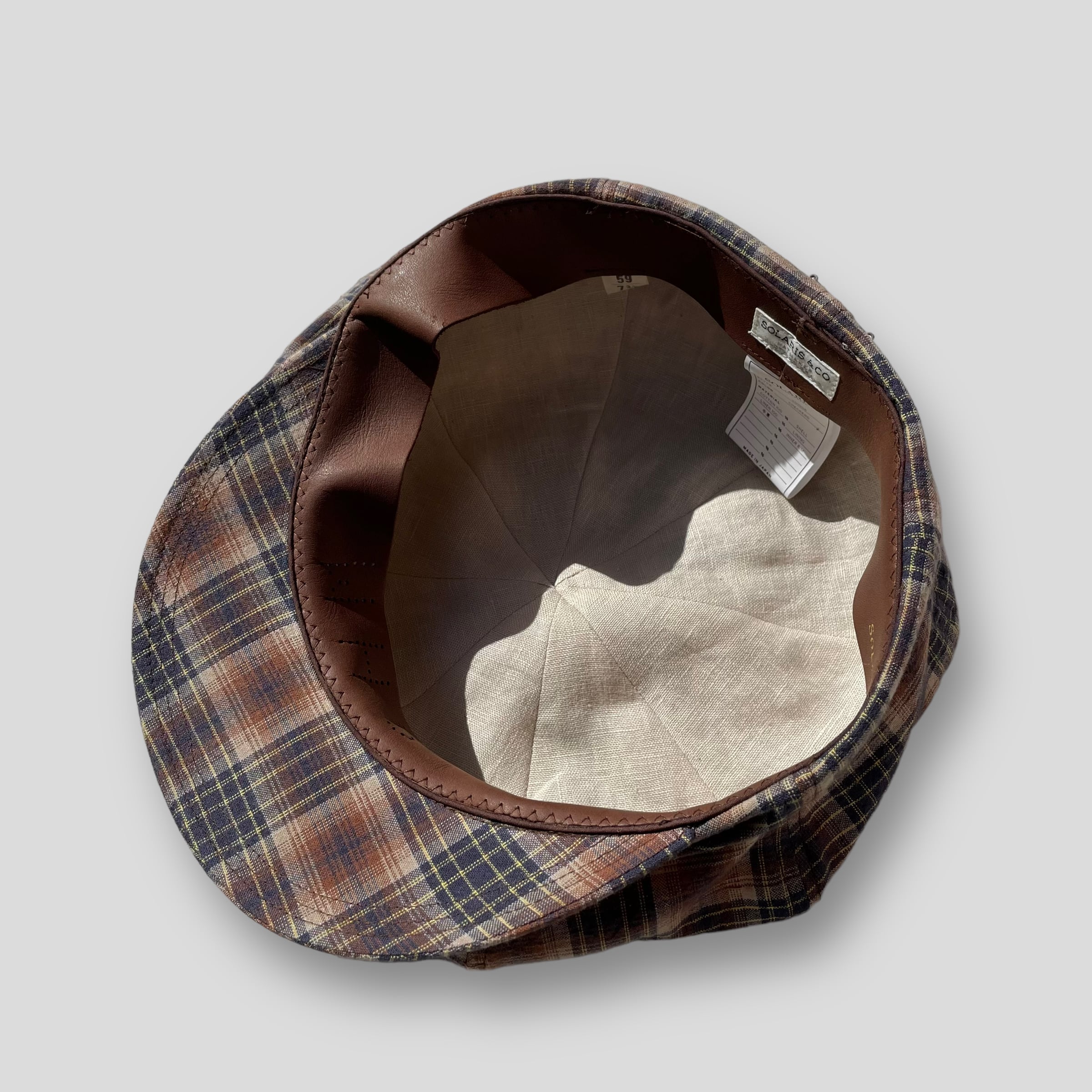 SOLARIS&CO. COTTON CASQUETTE DEEP - OLDBOY (CHECKERED) | HEIGHTS