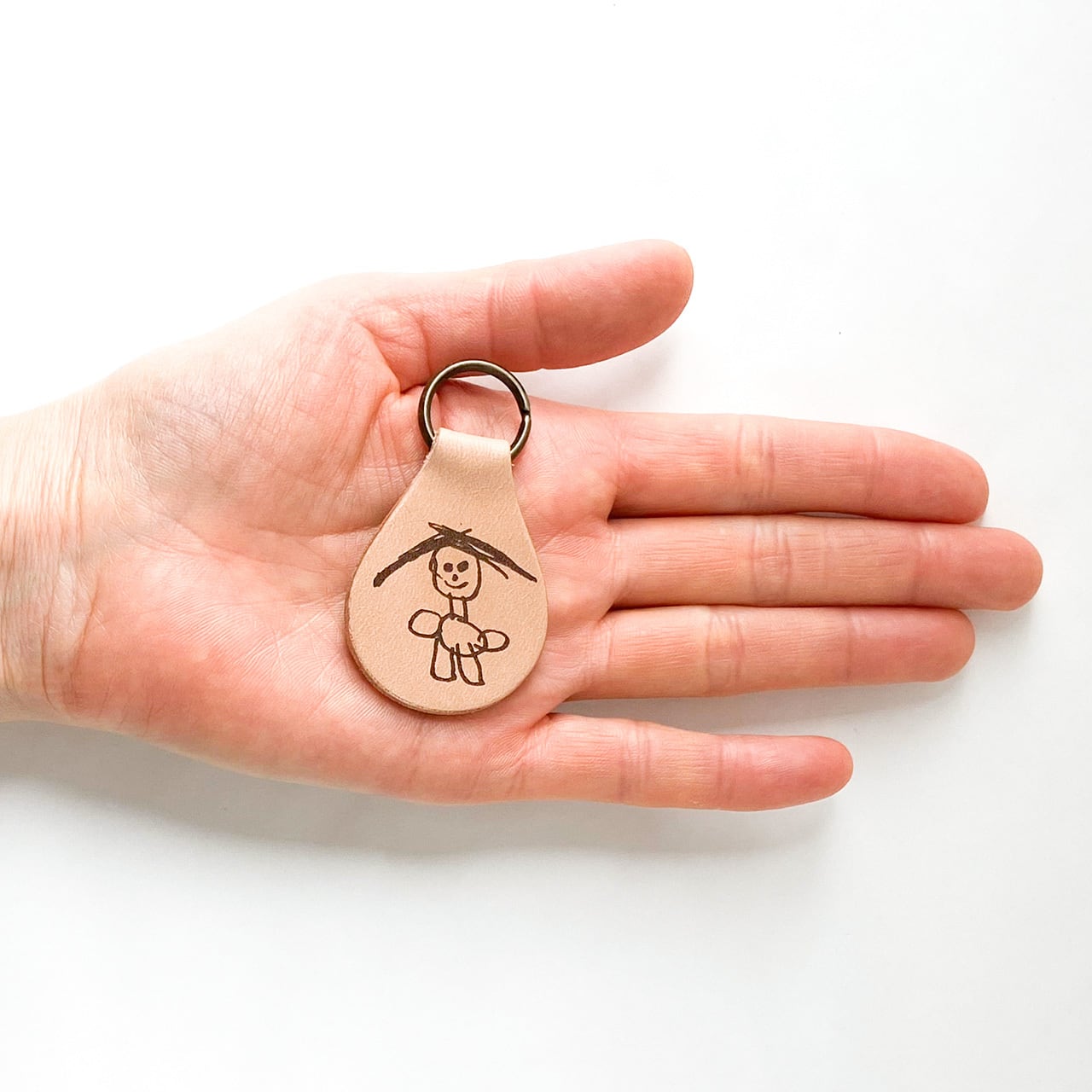 子供の絵入り レザーキーホルダー | Poco Lab｜メモリアルグッズ販売