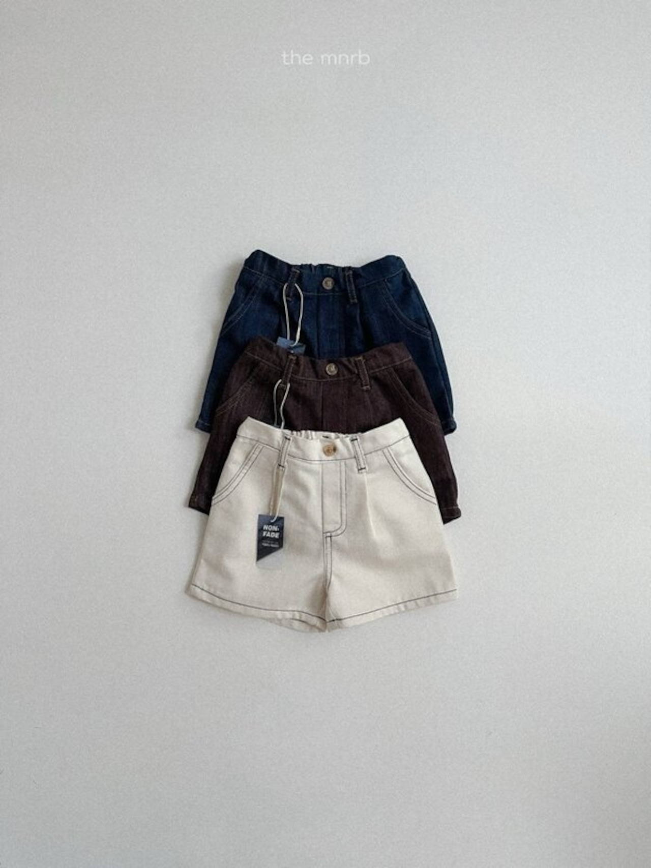 minirobe 26/SS Love jean denim shorts