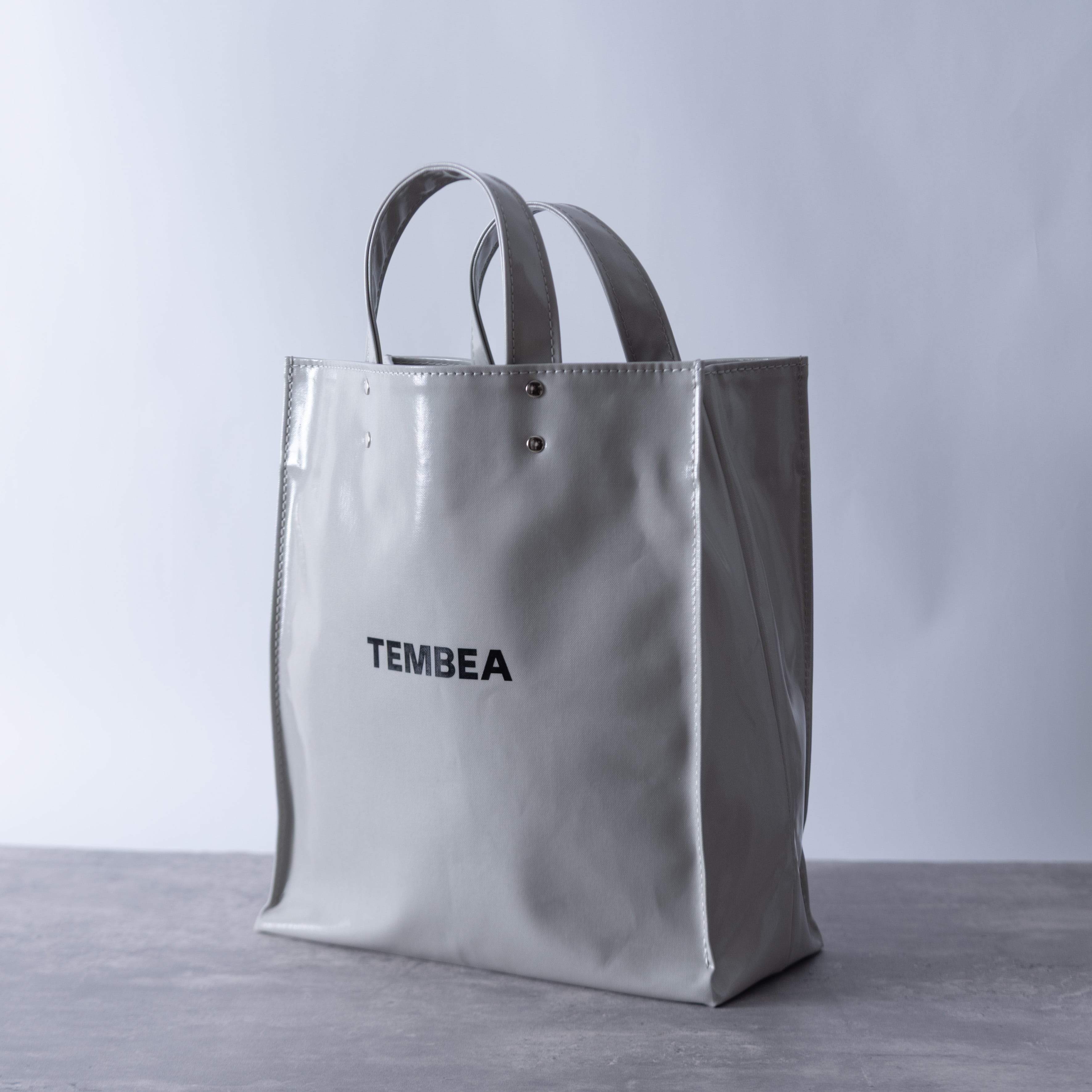 TEMBEA│PAPER TOTE MEDIUM ICE-GREY｜テンベア｜ペーパートート