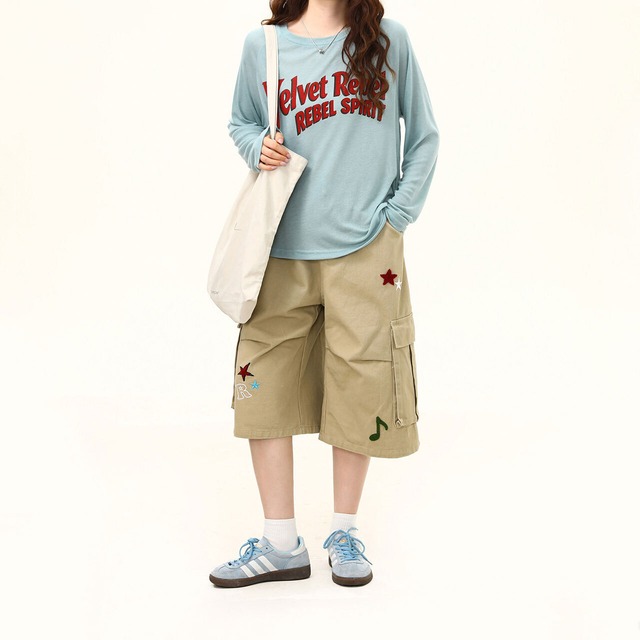 ヴィンテージライクロゴレタリングロングスリーブTシャツ 2col R02513