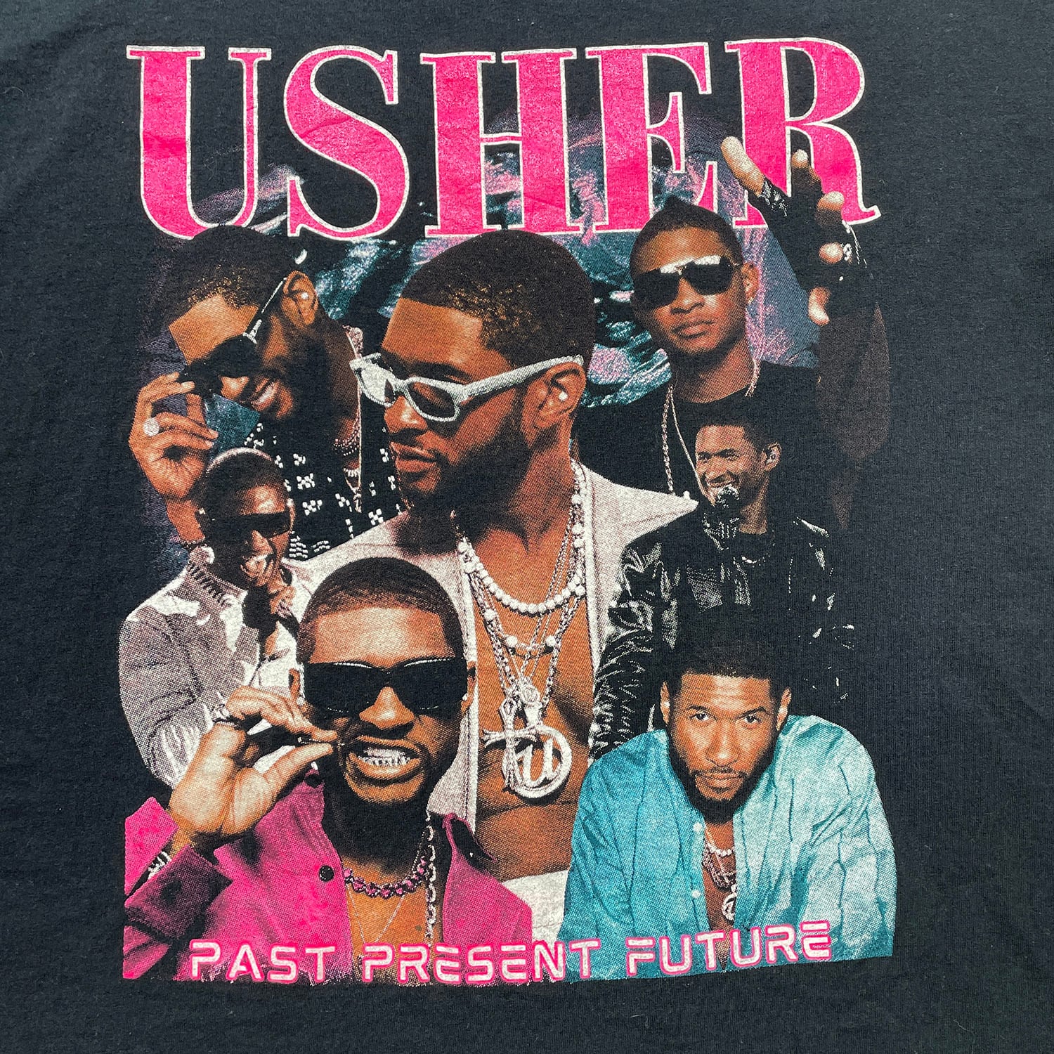 USA 古着 Usher アッシャー グラフィック Tシャツ ミュージック ラップ