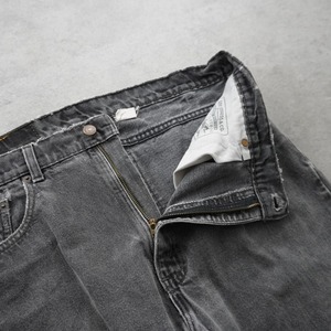 90s Levi's 505 black denim pants "made in USA" [W37L29相当] 古着