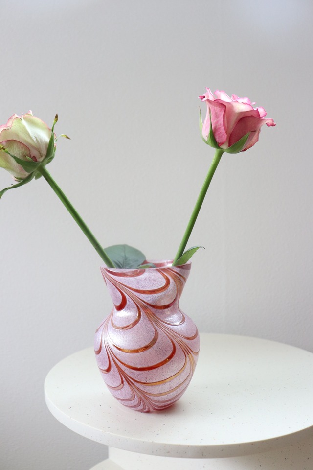 strawberry marble vase