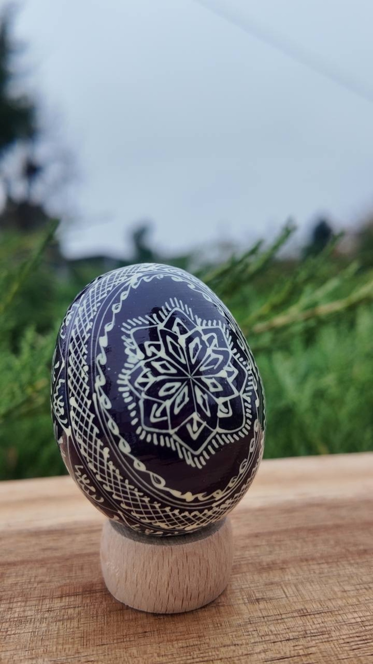 装飾用プィサンカ（イースターエッグ）with stand　コロミヤ博物館モデル - 4