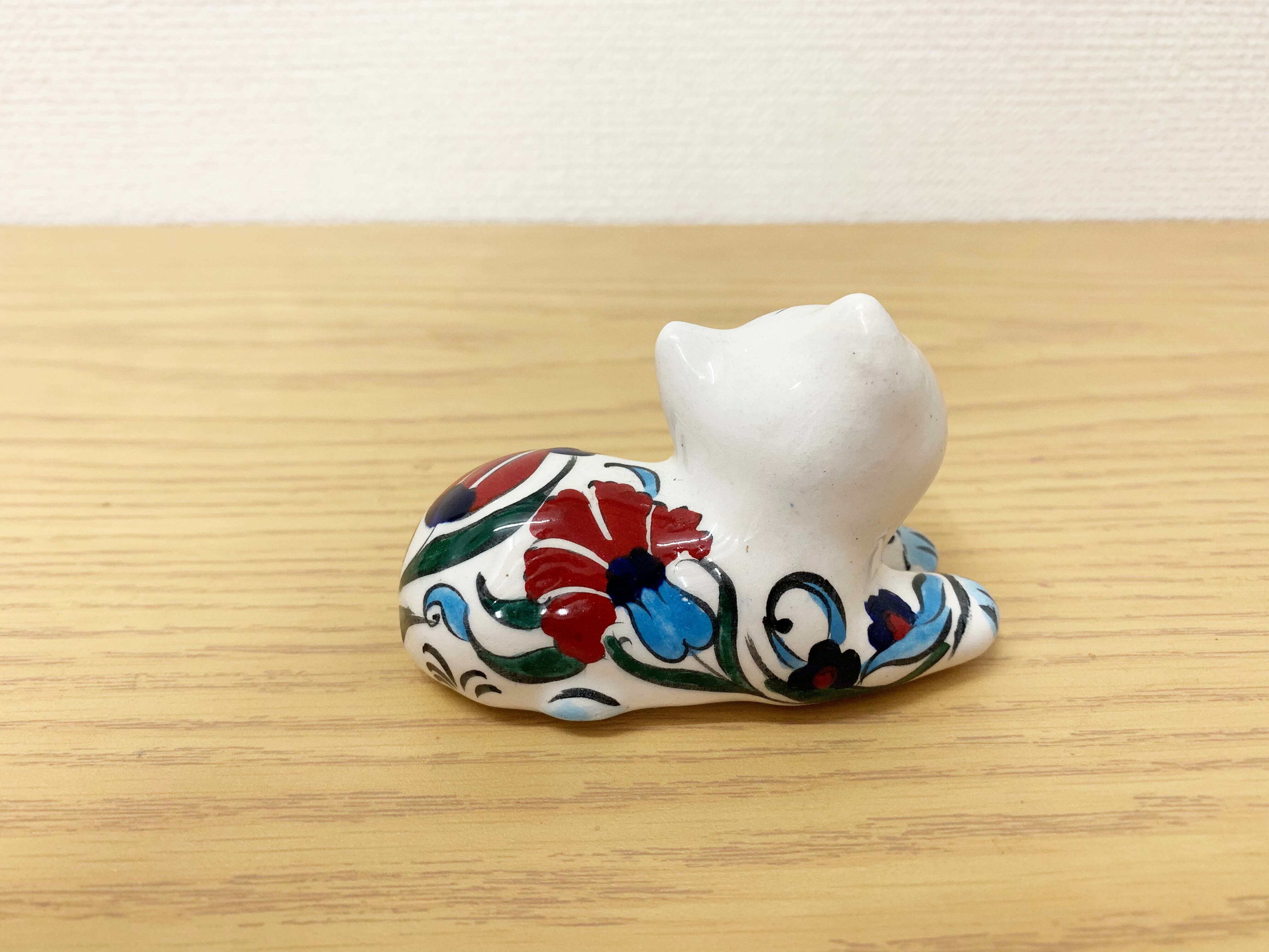 トルコ製 キャフタヤの陶器猫 A | 猫本サロン 京都三条サクラヤ