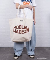 【直営限定ITEM】COOLA オーバルロゴプリントラージトートバッグ (BROWN)　CQ-48550H