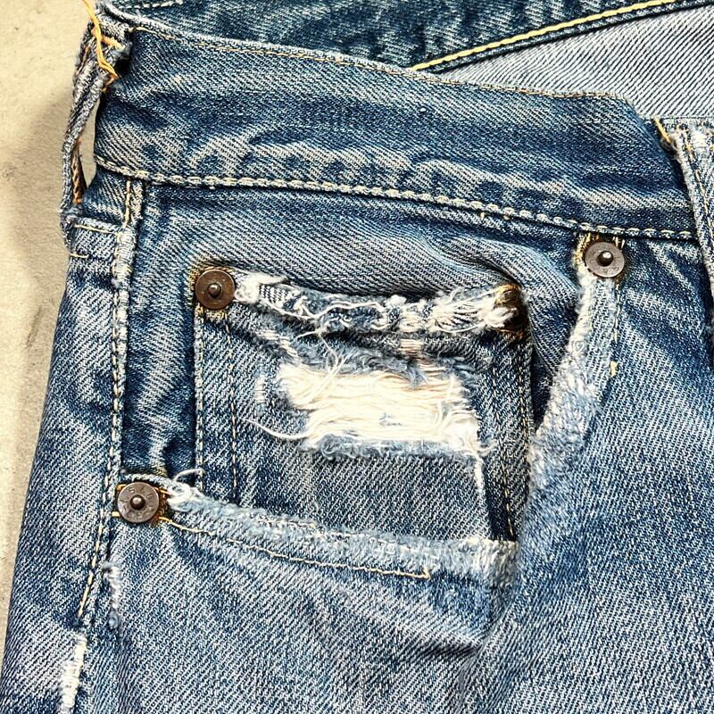 50's LEVI'S リーバイス 501XX デニムパンツ オリジナル 革 50's LEVI'S リーバイス 501XX デニムパンツ オリジナル 革