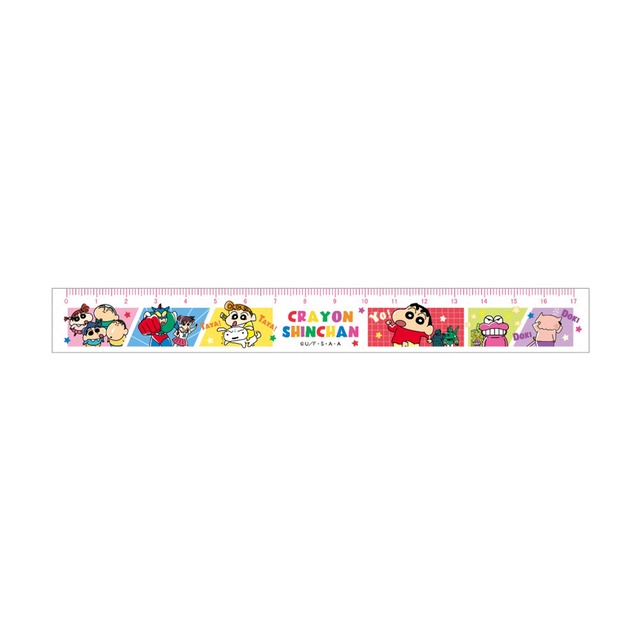 【ロット販売】【10入】しんちゃん17cmスリム定規 パワフルコミック/みんな集合(6019237)