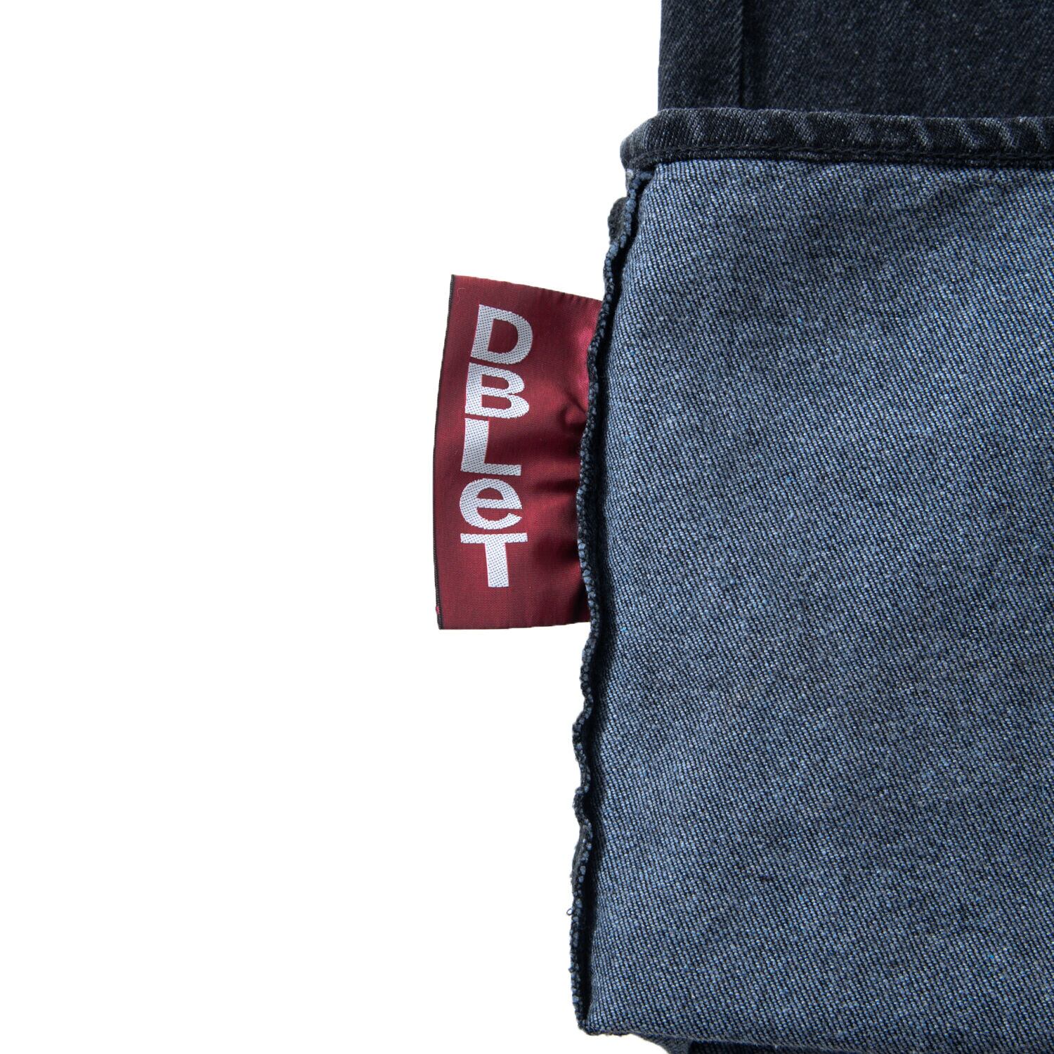 doublet RECYCLE DENIM LOW-RISE DENIM PANTS (BLACK) 22AW20PT192