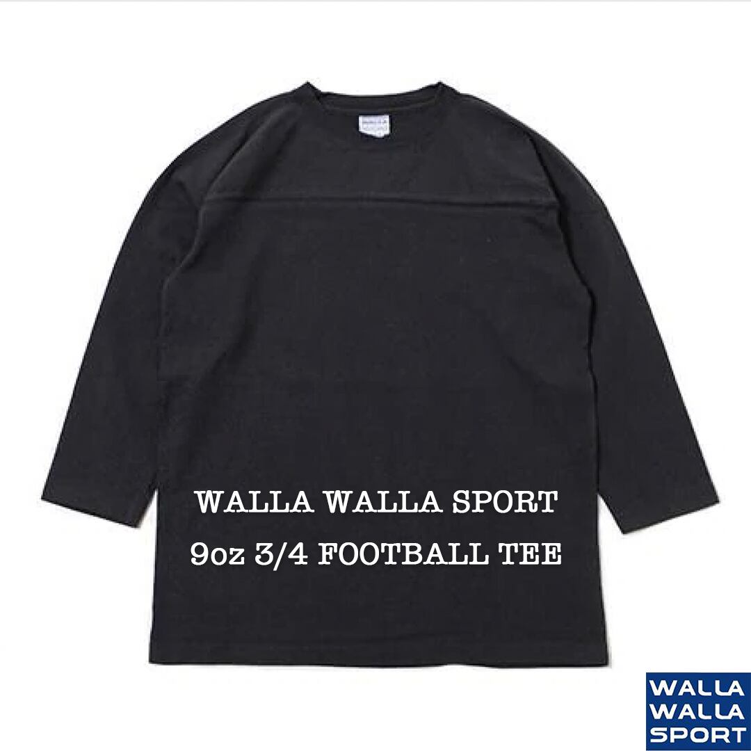 WALLA WALLA SPORT / ワラワラスポーツ】9oz 3/4 FOOTBALL TEE