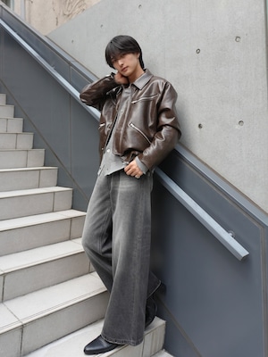 【ALUDE SELECT】vintage simple denim(4color)