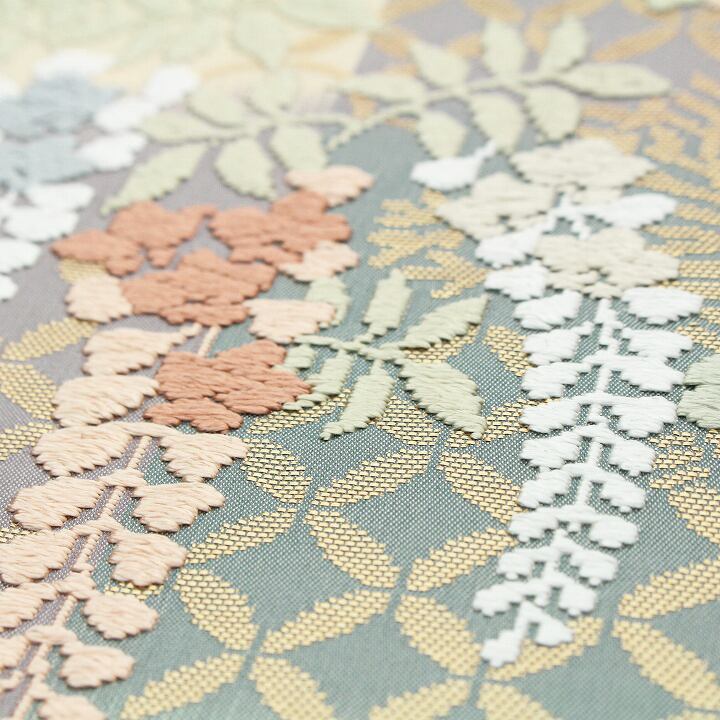 ご結婚式・七五三・お茶会にオススメ 上品に艶めく【唐織】 美品の袋帯