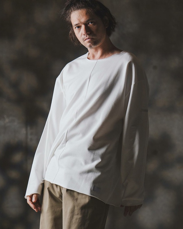 【GLIMCLAP】ボクシーシルエット ロングスリーブTシャツ　(19-022-gla-cf)