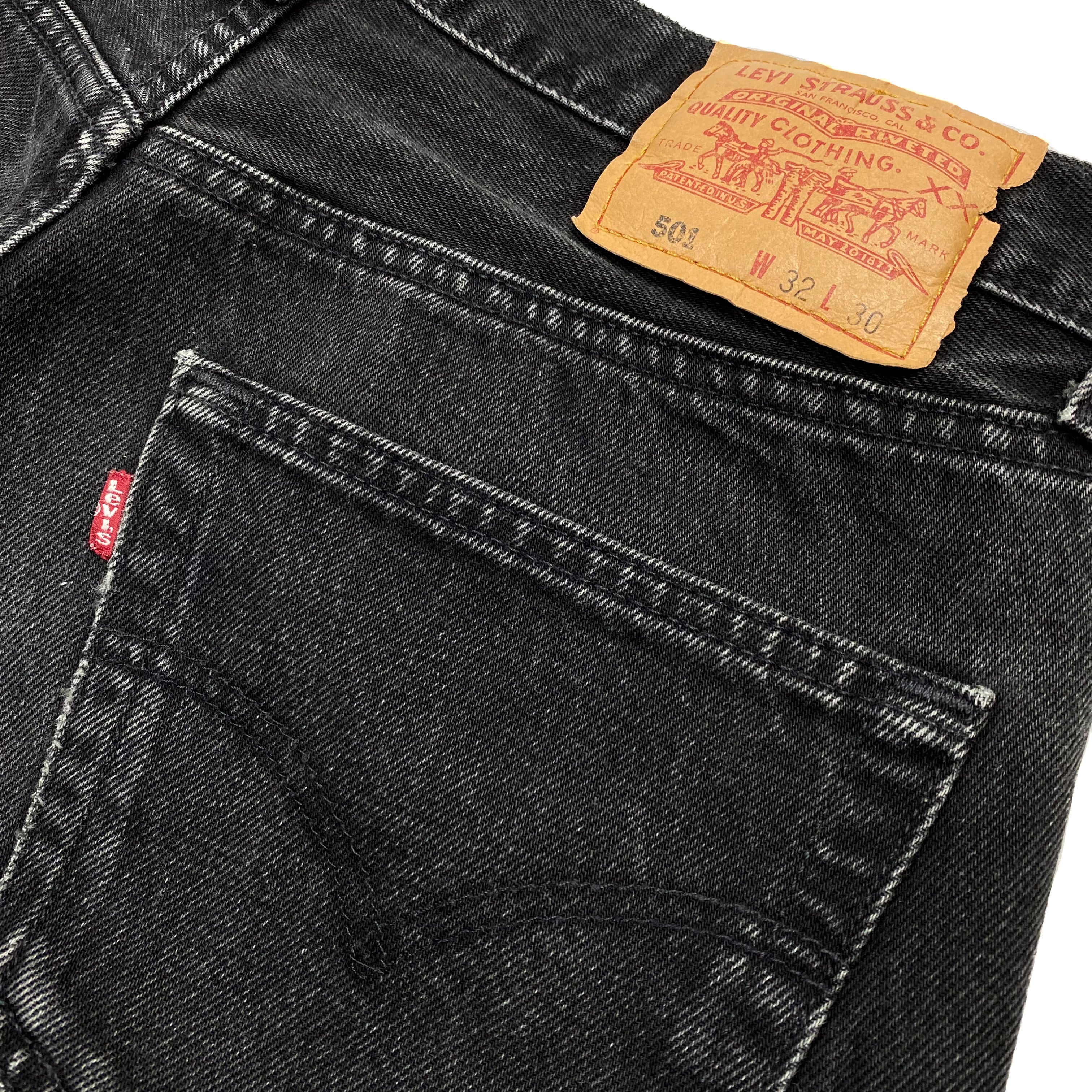 90's Levi's 501 Black Denim Pants ''Made in CANADA