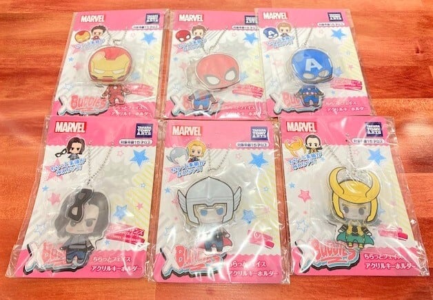 MARVEL クロスバディーズ ちらっとフェイスアクリルキーホルダー 各種