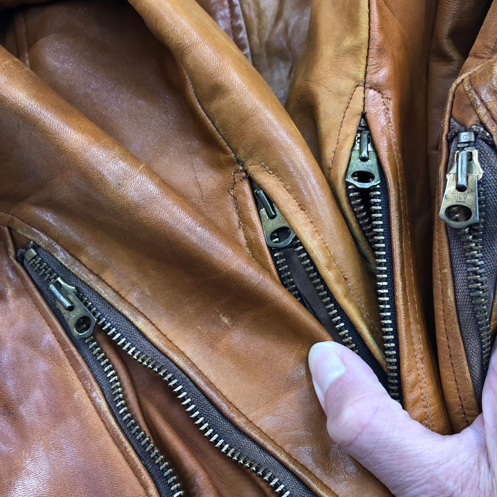SAWYER'S CAMPUS SHOPS 70年代あたり THIS GENUINE LEATHER GARMENT