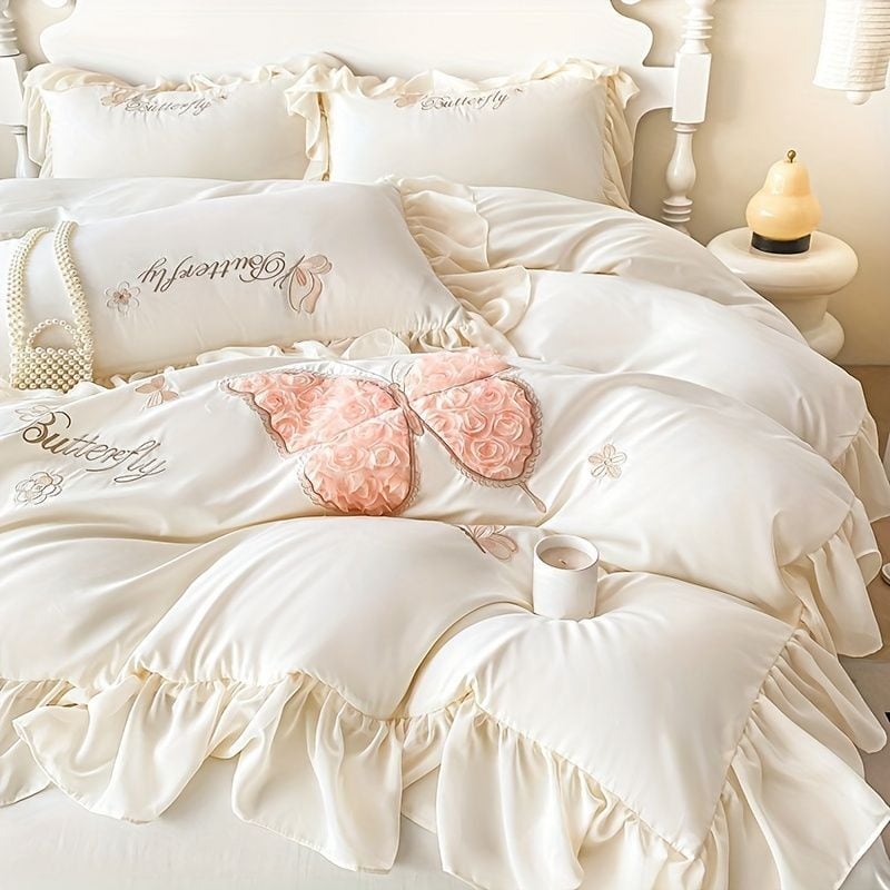 布団カバーセット4枚セット（布団カバー1枚+敷きシーツ1枚+枕カバー2枚