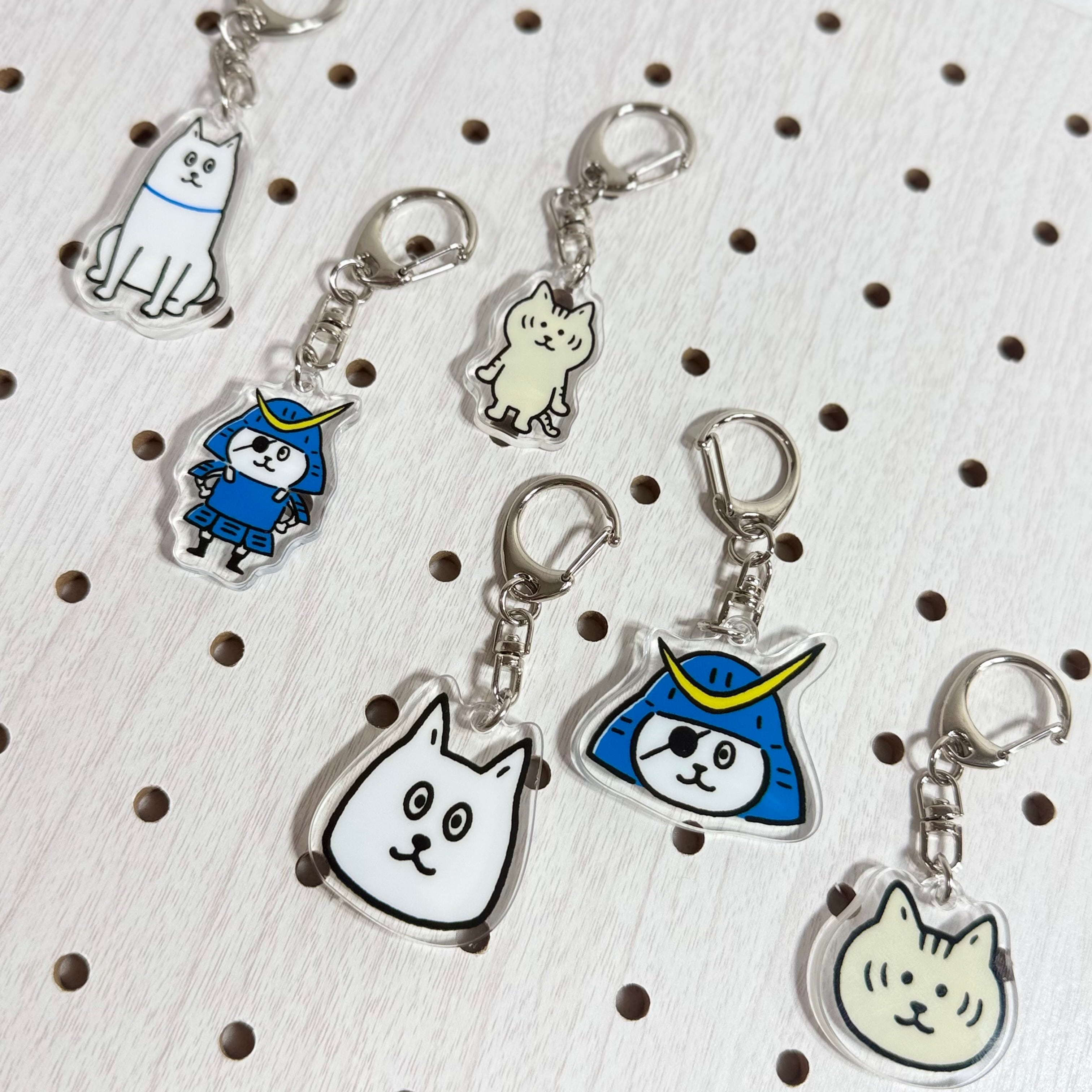 ネコムネandシバ 3Pキーホルダー | TORCH-Online Shop-
