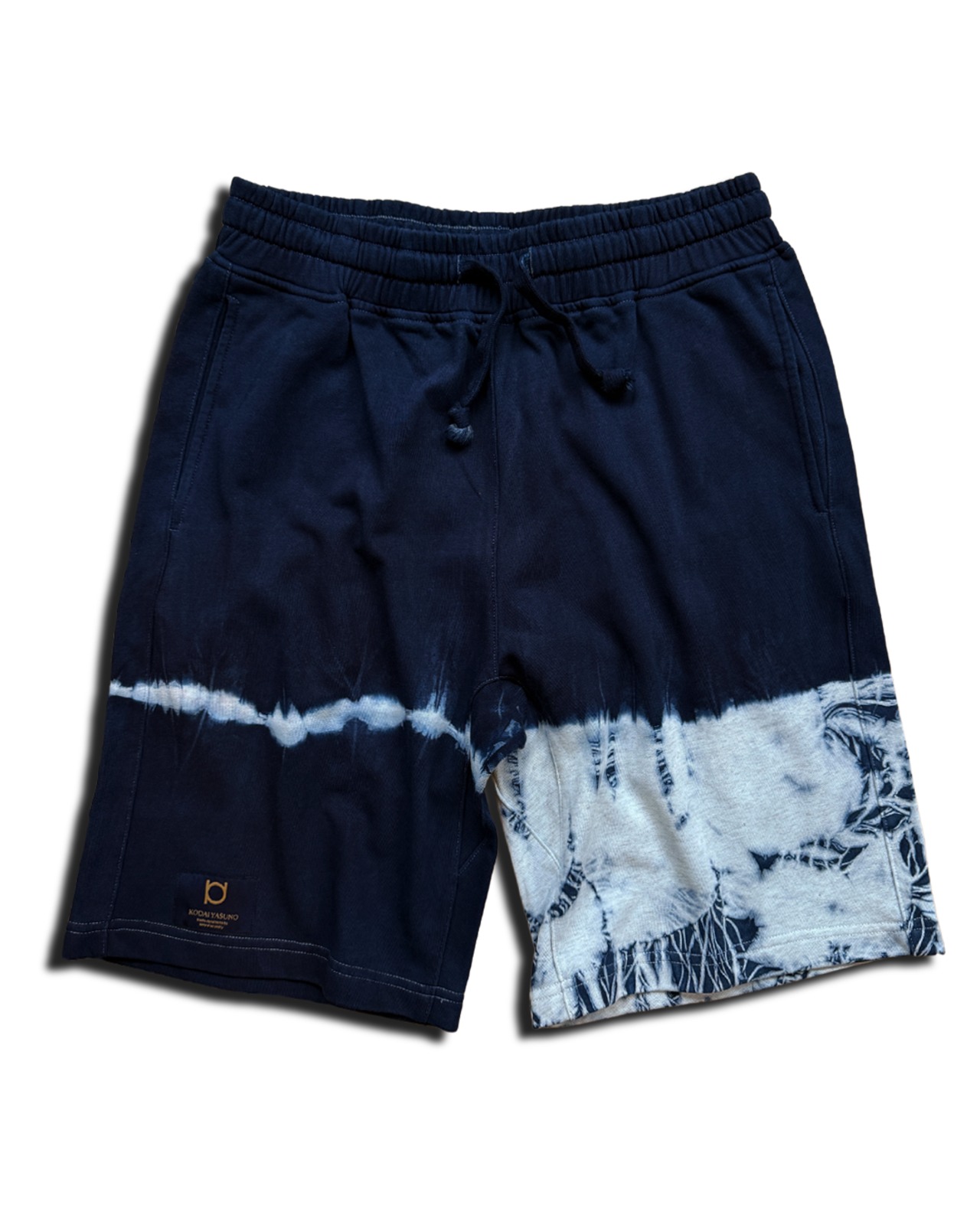 【数量限定販売】藍染めタイダイスウェットハーフパンツ　河口