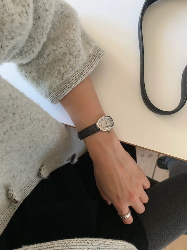 (OUNCE) alpaca boucle tweed jacket /2color