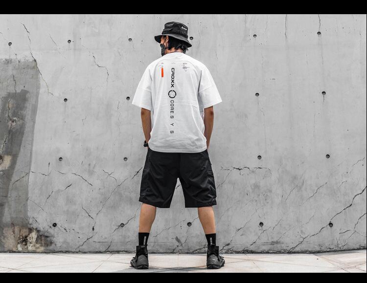 ラグランスリーブ サイバープリントTシャツ | テックウェア専門