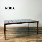 RODA TEKA ローダ テカ ダイニングテーブル アウトドアテーブル デザイナーズ家具 チーク材 モダン ブルー系【中古】【400サイズ】