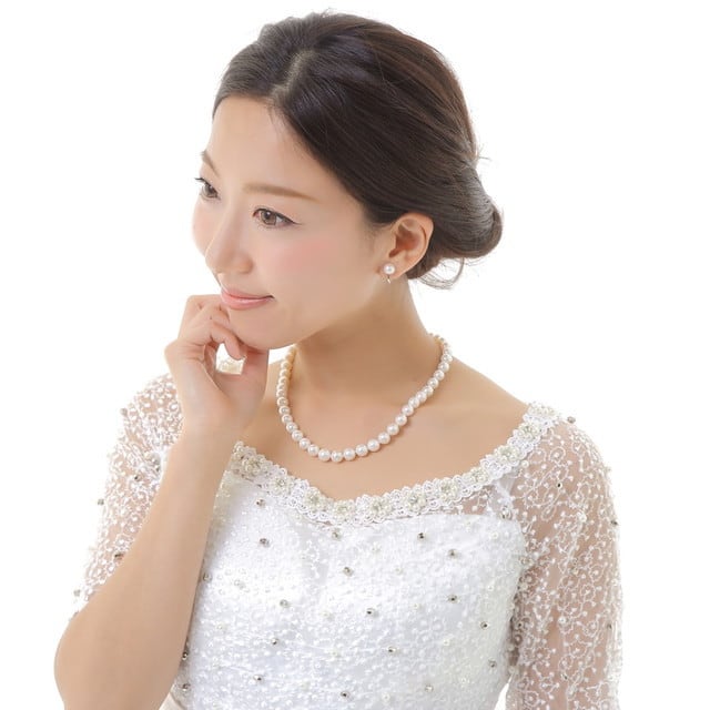 真珠ネックレス+ピアスセット8-9mm冠婚葬祭フォーマル定番【既購ok送料無料】