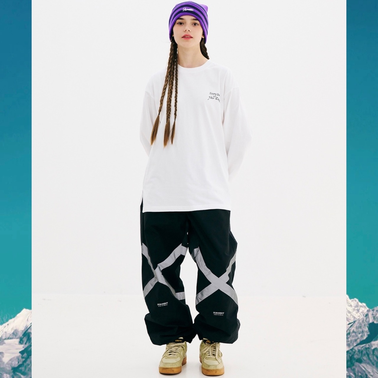 23-24 BSRABBIT ORIGINAL POT-X REFLECTIVE JOGGER PANTS スノーボード 