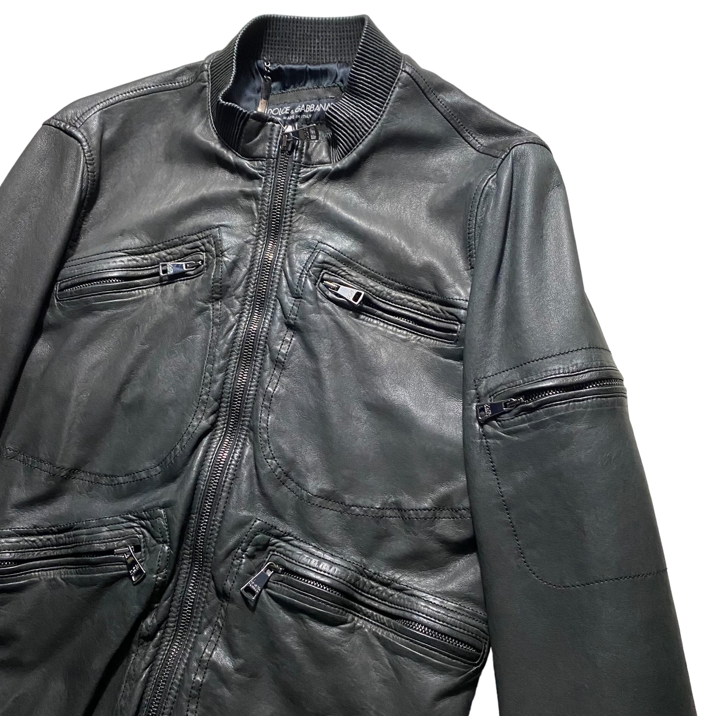 DOLCE&GABBANA multi-zip leather jacket | PAY ID