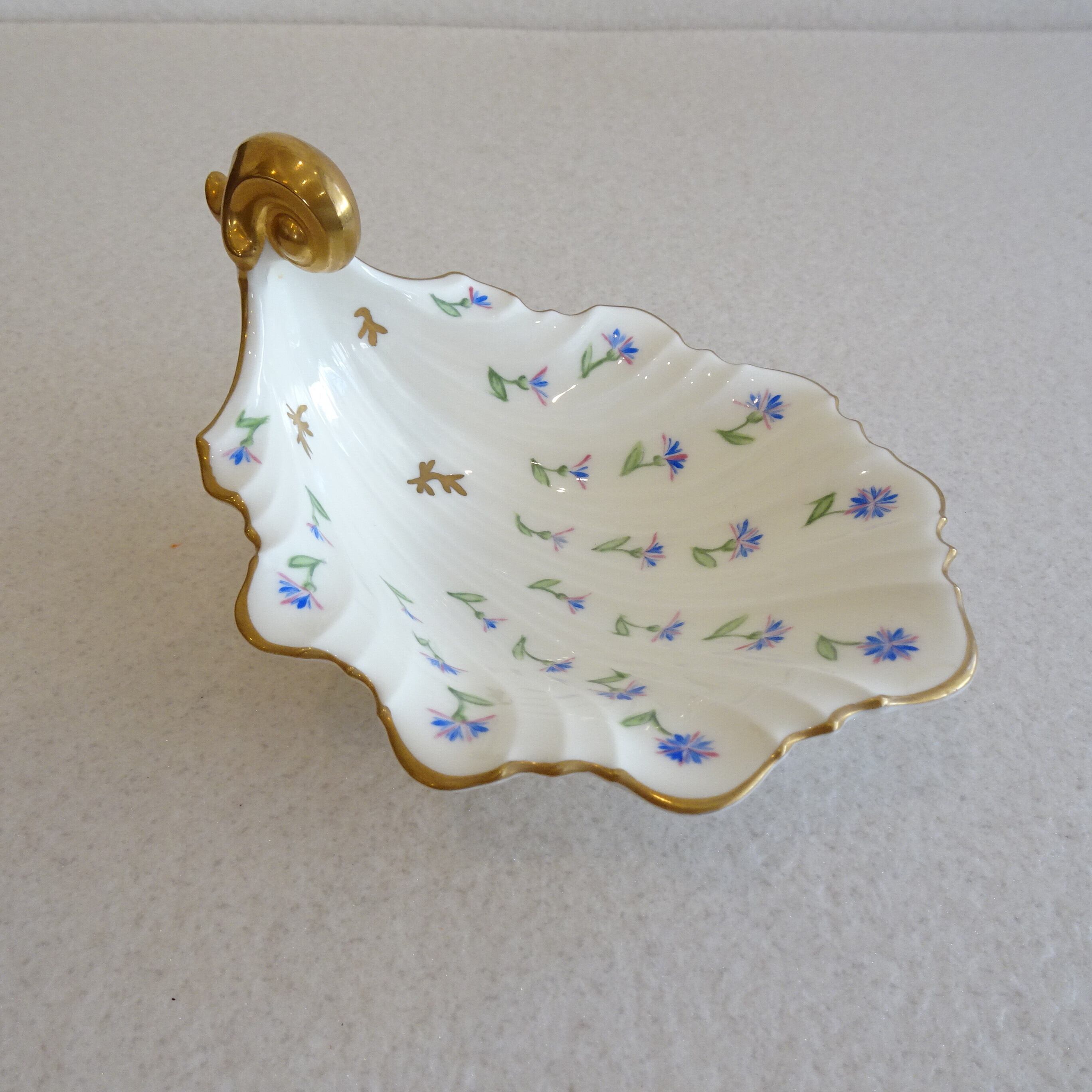 ナルミ 小花柄のシェルトレイ