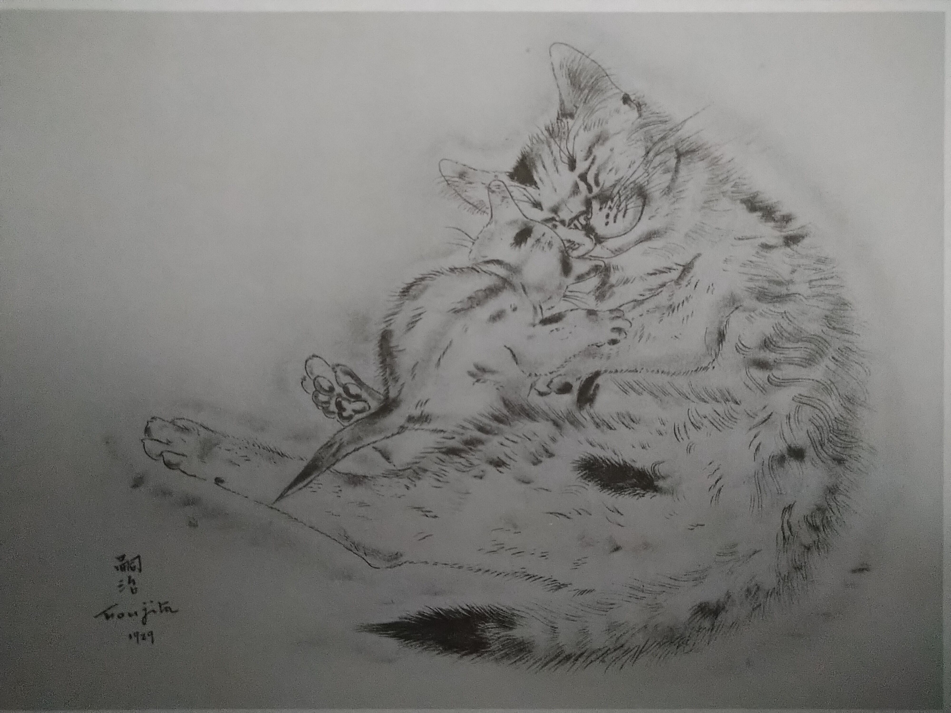 人気作品の追加出品F19 藤田嗣治、a book of cats 1987・原本 F-11藤田嗣治、a book of cats 1987・原本から | Heart art Gallery