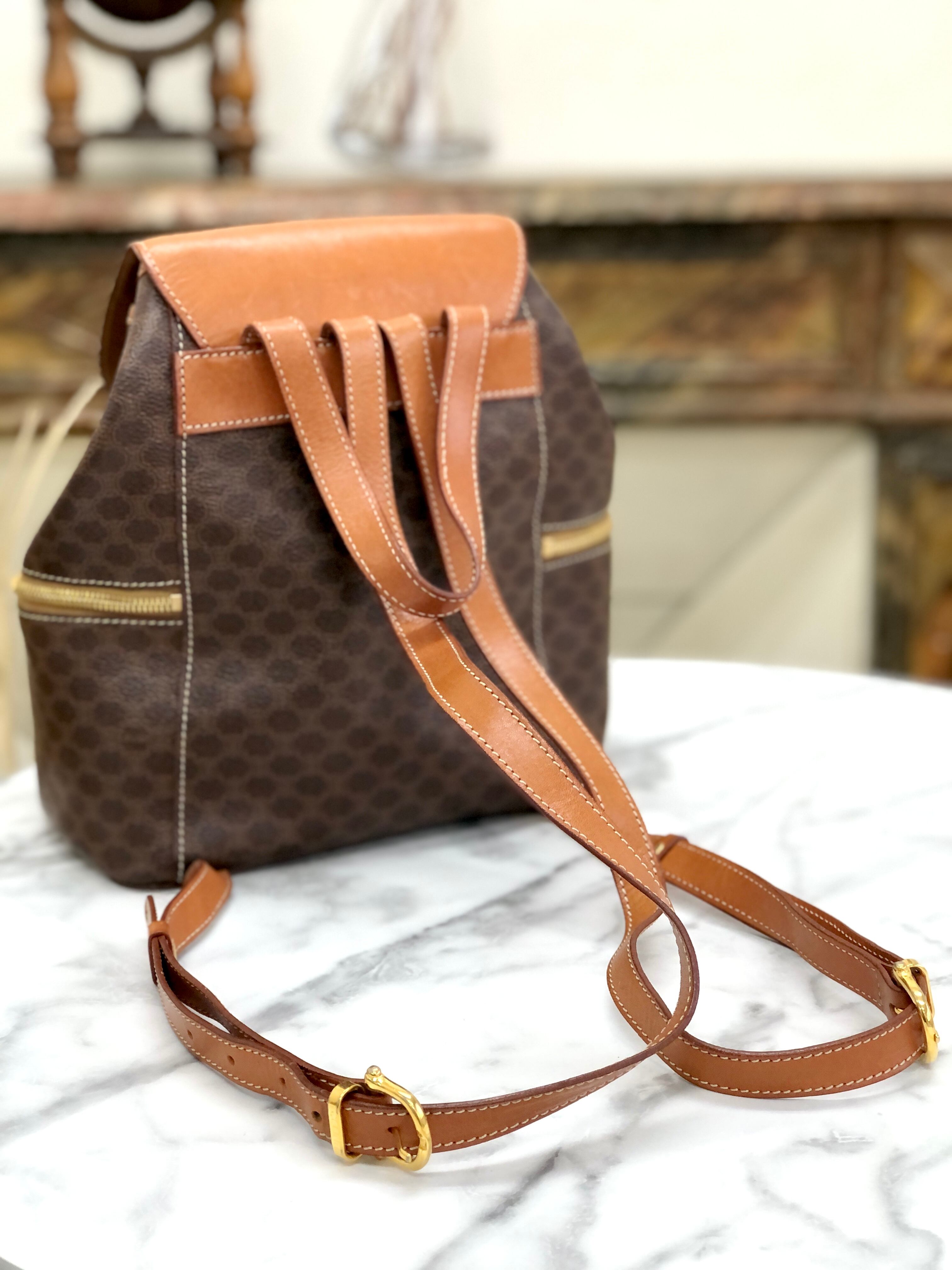 【保存袋付き】CELINE セリーヌ ハンドバッグ 型押し マカダム レア